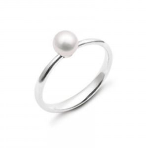 Серебряное кольцо с жемчугом - срібна каблучка з перлами