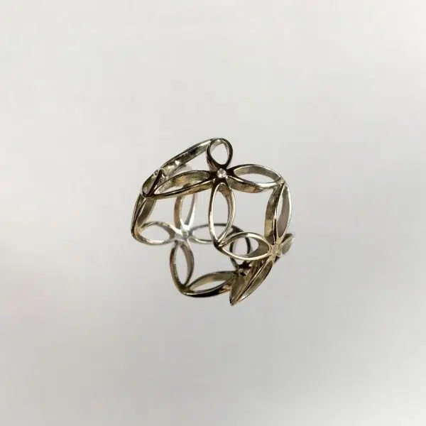 Серебряное кольцо «Pattern» фото